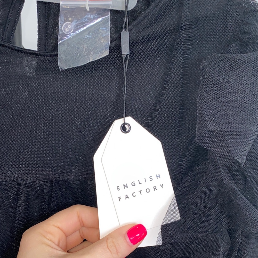 English Factory Black Ruffle Blouse - Picture 6 of 8